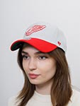 Бейсболка 47 BRAND арт. H-MUNSN05WHS-GY Detroit Red Wings NHL (серый / красный)